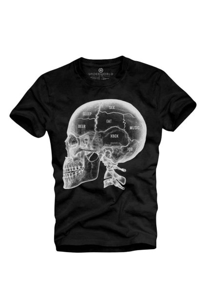Pánské tričko UNDERWORLD X-ray skull (Velikost S, Kód produktu U6051A2)