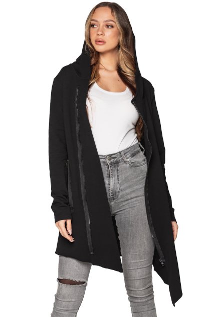 UNDERWORLD Assassin aszimmetrikus fekete pulóver (Méret S, Termékkód U4607A2)