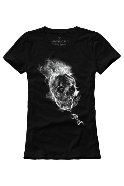 UNDERWORLD Smoke Skull női póló (Méret S, Termékkód U6552A2)