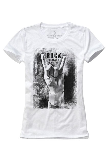 UNDERWORLD Rock always in my soul női póló (Méret S, Termékkód U6593AO)