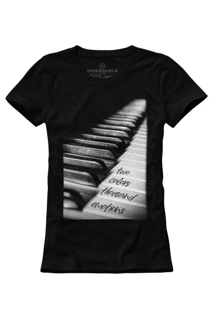 UNDERWORLD Piano in fire női póló (Méret S, Termékkód U6605A2)