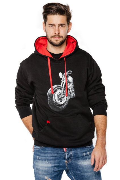 UNDERWORLD Motorbike kapucnis pulóver, unisex (Méret M, Termékkód U4010C2)