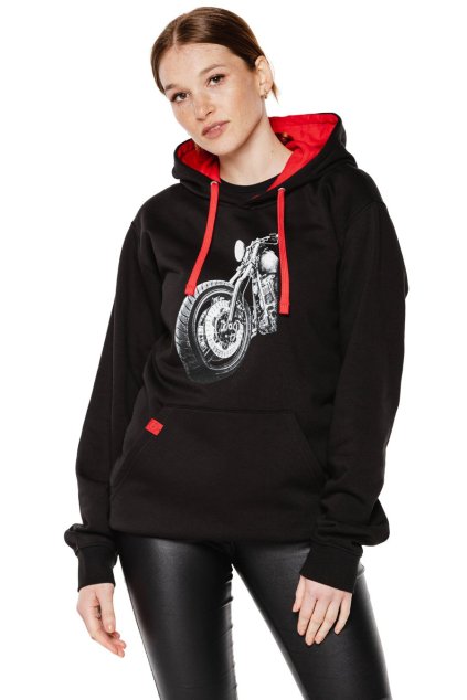 UNDERWORLD Motorbike kapucnis pulóver, unisex (Méret M, Termékkód U4510C2)