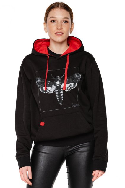UNDERWORLD Night Butterfly kapucnis pulóver, unisex (Méret M, Termékkód U4566C2)