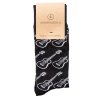Fekete mintás unisex Underworld Guitar Head zokni (Méret 36-40, Termékkód US503A2)
