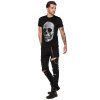 Ajándék szett UNDERWORLD Skull férfi póló + zokni (Méret S | 36-40, Termékkód US013BZ)