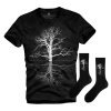 Ajándék szett UNDERWORLD Tree férfi póló + zokni (Méret S | 36-40, Termékkód US023BZ)