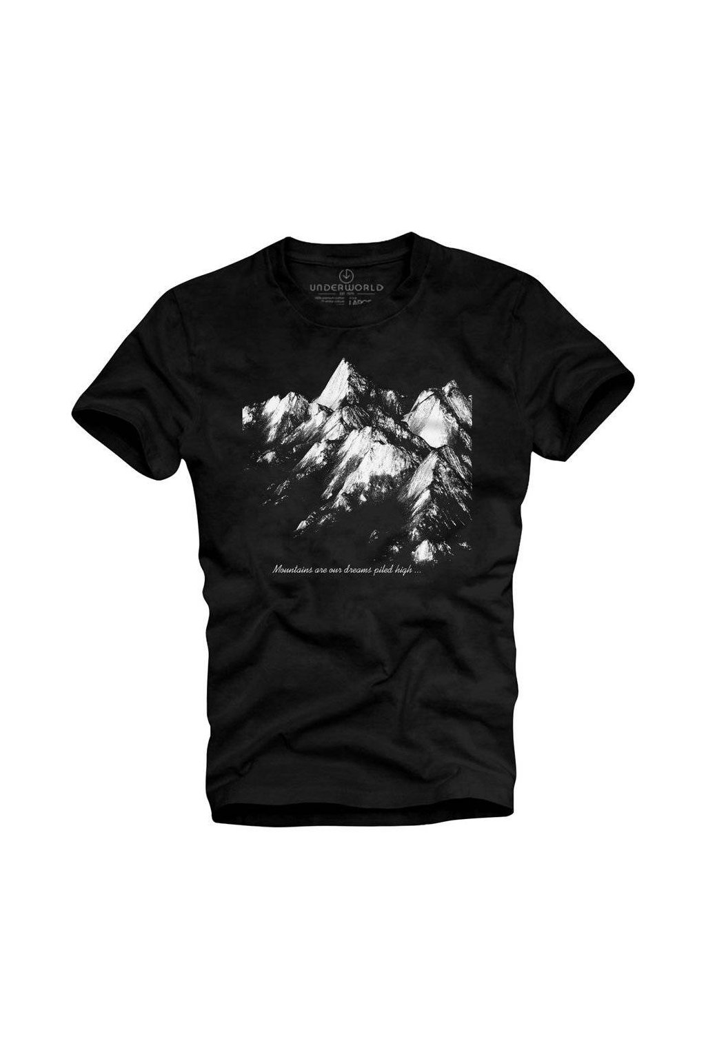 Pánské tričko UNDERWORLD Mountains (Veľkosť S, Kód produktu U6074A2)