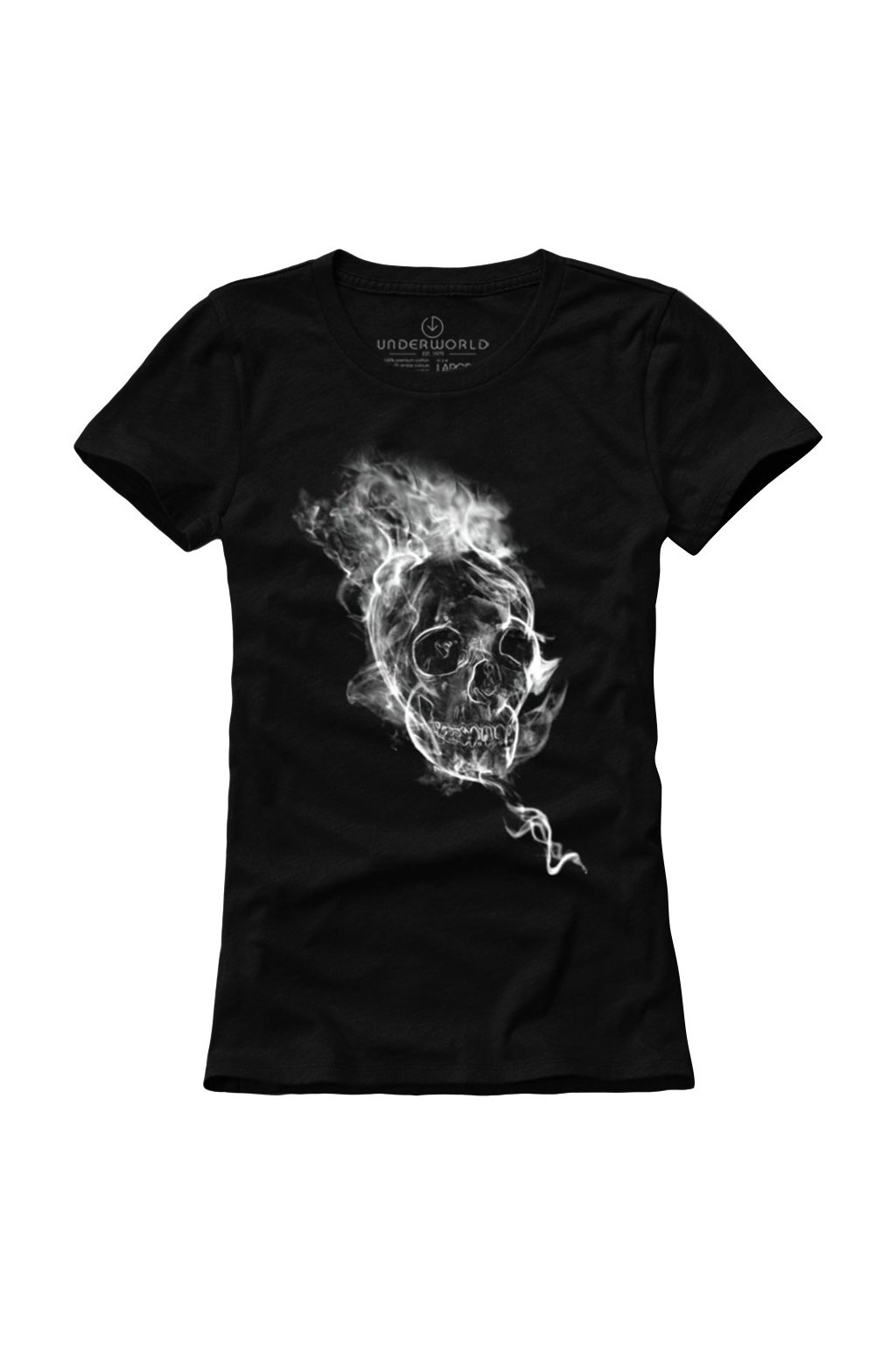 Dámské tričko UNDERWORLD Smoke Skull (Veľkosť S, Kód produktu U6552A2)