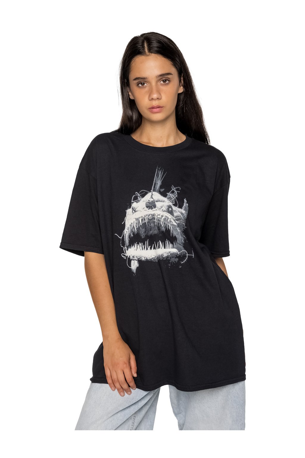 Tričko loose fit UNDERWORLD Fish (Veľkosť S, Kód produktu Z6055A2)