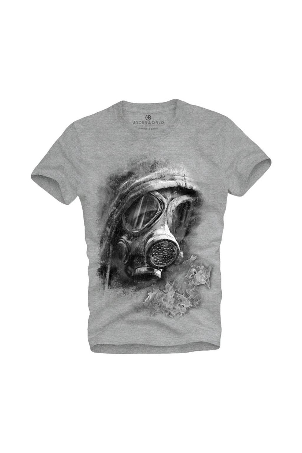 Pánské tričko UNDERWORLD Gas mask (Veľkosť S, Kód produktu U6020BP)