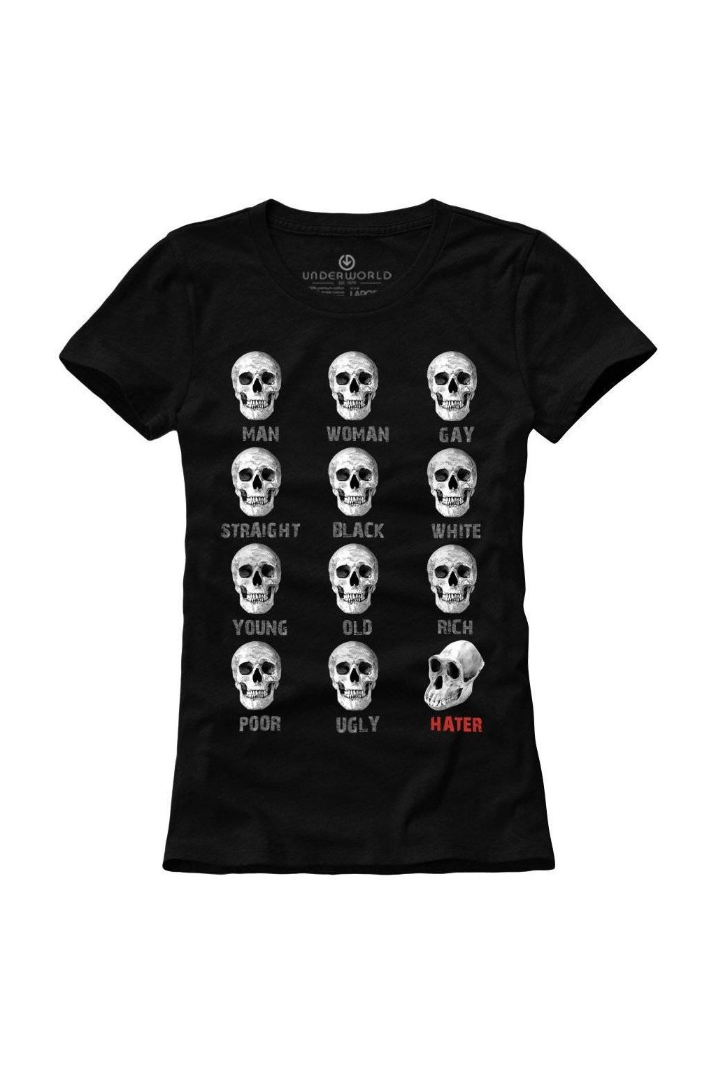 Dámské tričko UNDERWORLD Hater (Veľkosť S, Kód produktu U6554A2)