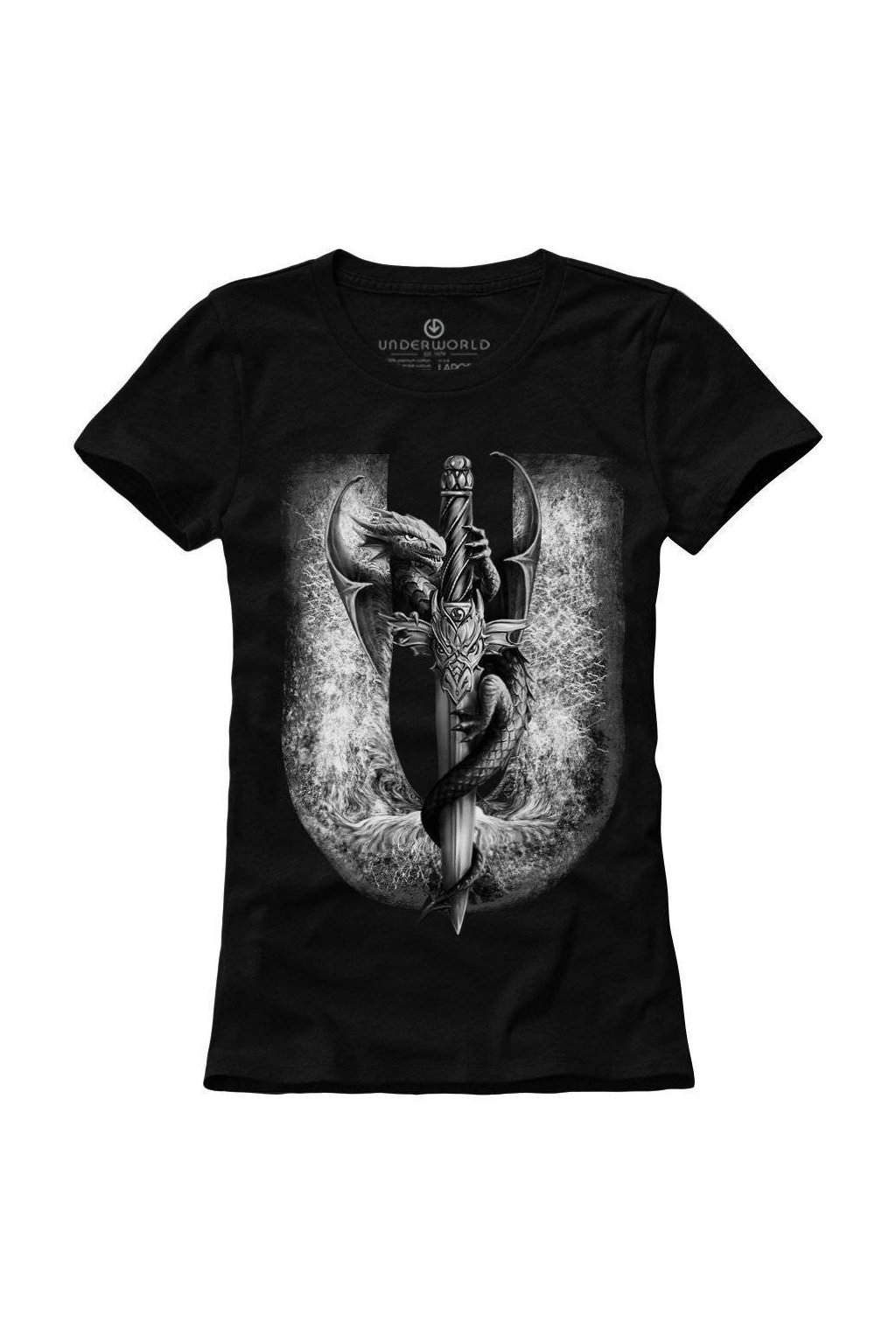 Dámské tričko UNDERWORLD Dragon (Veľkosť S, Kód produktu U6565A2)