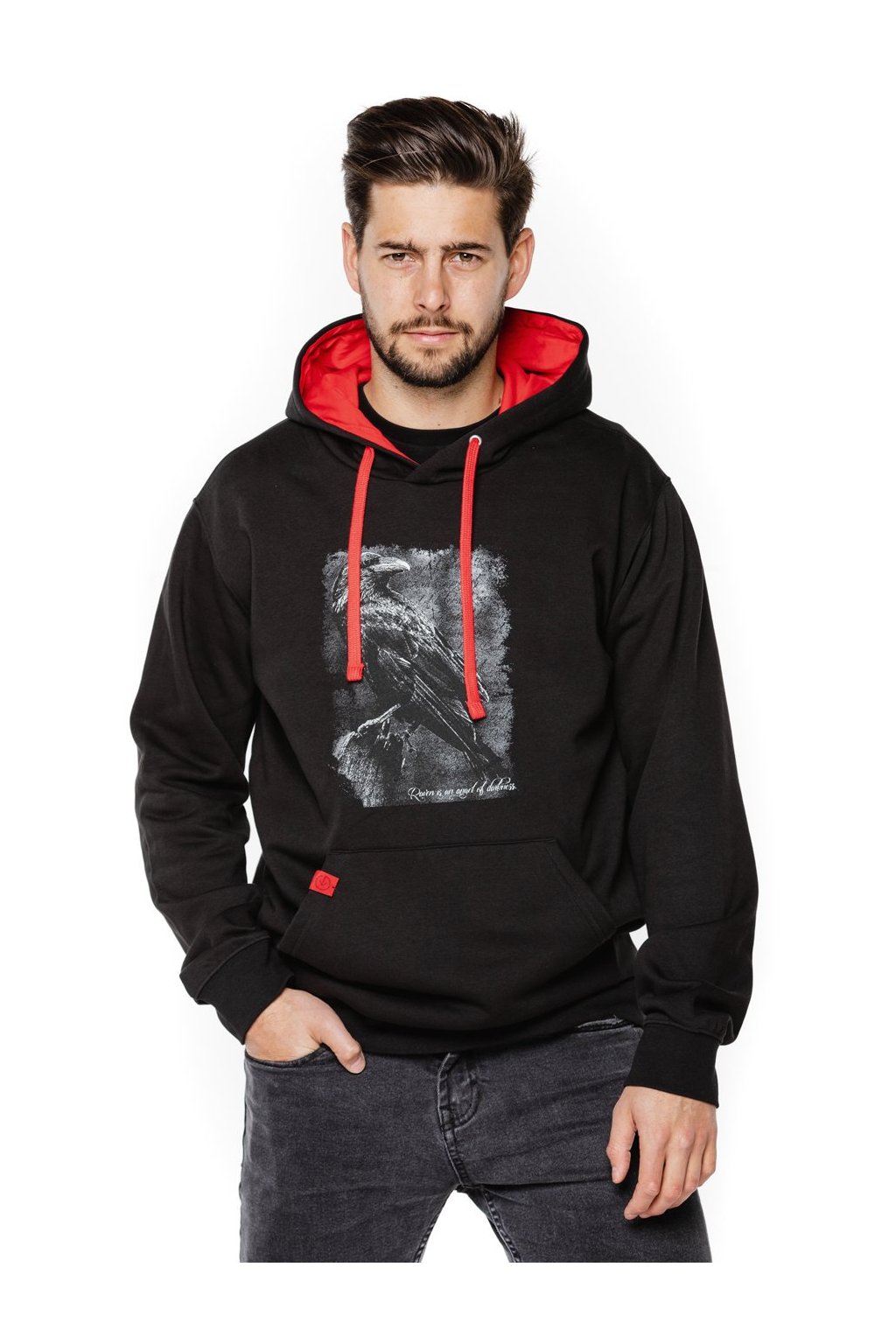 Mikina klokanka s kapucňou UNDERWORLD Raven (Veľkosť M, Kód produktu U4057C2)