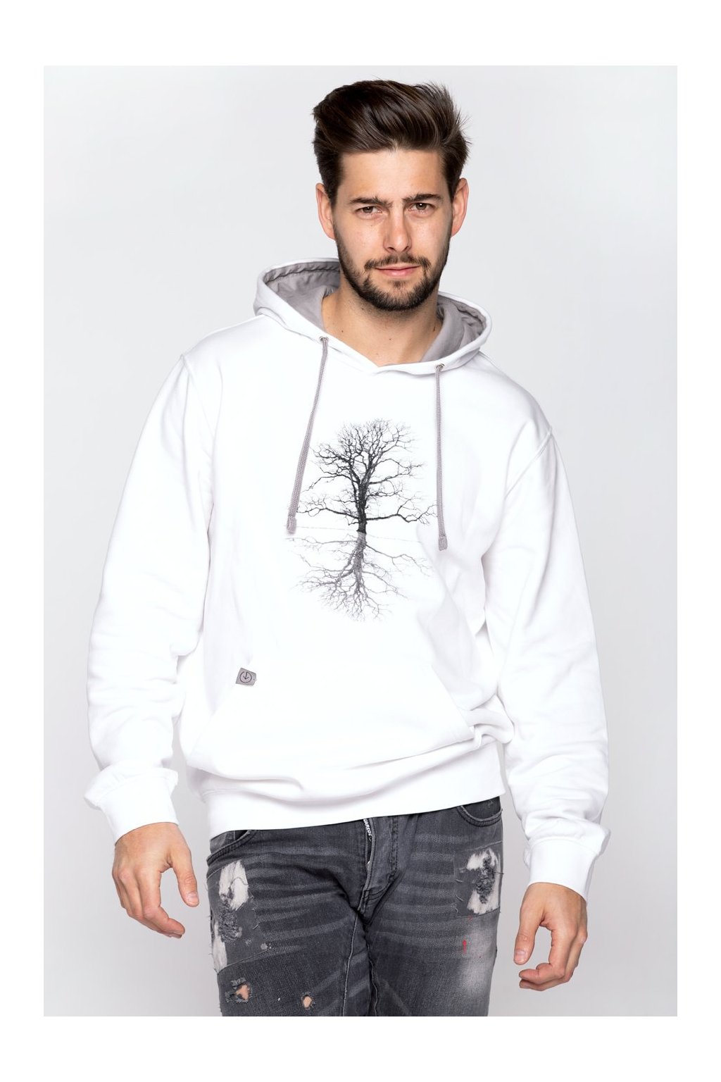 Mikina s kapucí a klokaní kapsou UNDERWORLD Tree (Veľkosť M, Kód produktu U4018CO)