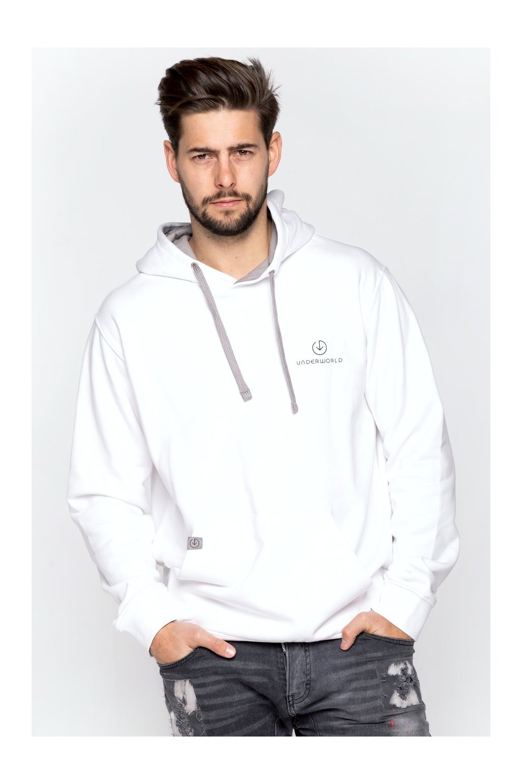 Mikina s kapucí a klokaní kapsou UNDERWORLD Basic (Veľkosť M, Kód produktu U4034CO)