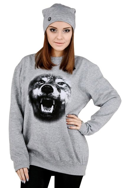 Mikina značky UNDERWORLD unisex Wolf (Veľkosť S, Kód produktu U4532AP)
