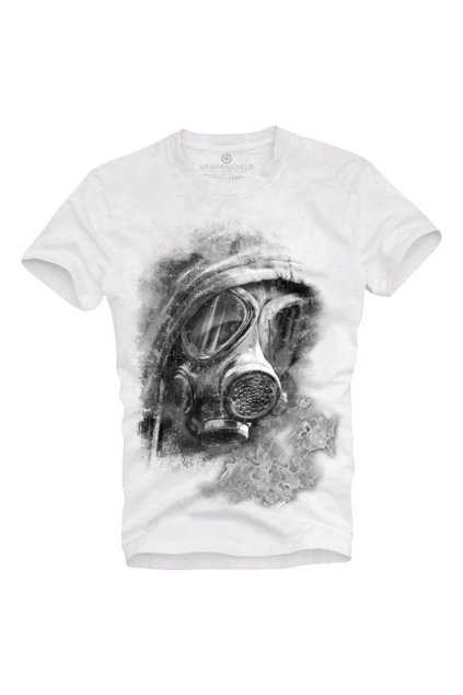 Pánské tričko UNDERWORLD Gas mask (Veľkosť S, Kód produktu U6020BO)