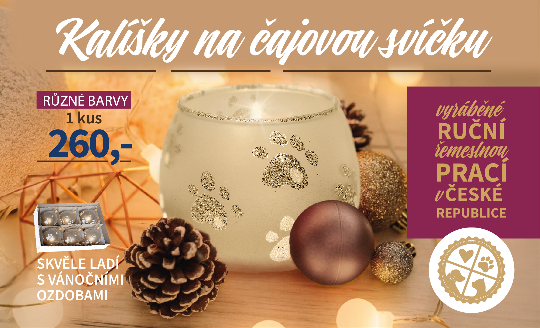 Kalíšky na čajovou svíčku