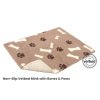 Petlife Vetbed Non Slip Mink with Bones Paws