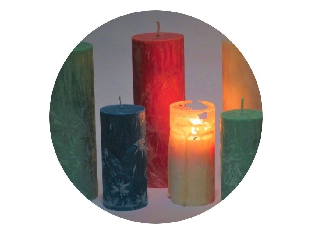 Energetizovaná meditační svíčka styl hygge