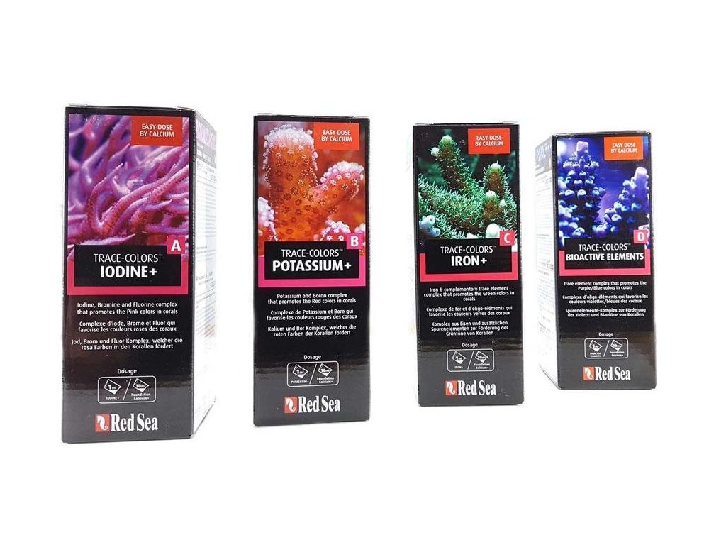 Red Sea SET - Trace-Colors A+B+C+D 4 x 500ml