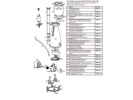 Wasserstandsrohr inkl. Mikroeinstellschraube Quantum 220