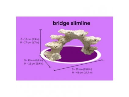 Keramický útes most slimeline S