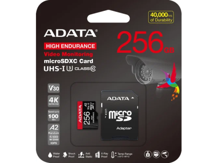 ADATA MicroSDXC 256GB High Endurance + SD adapter