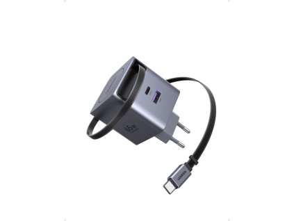 UGREEN 65W GaN Fast Charger with Retractable Cable