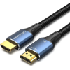 ention Cotton Braided HDMI 2.1 Cable 8K 2m Blue Aluminum Alloy Type