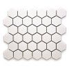 CRMC109 Keramická mozaika bílá lesk 51x59x5mm - plato 325x281mm