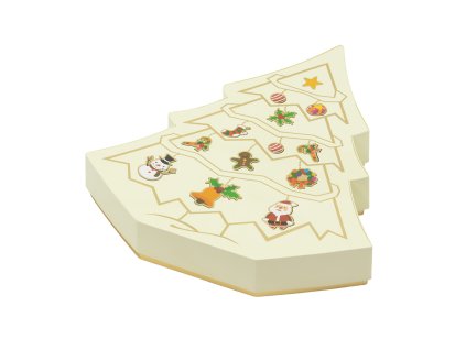 vanocni kolekce cokoladove pralinky 16ks strom krabicka detail