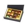 kolekce cokoladove pralinky 12ks cerna krabicka detail