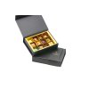 kolekce cokoladove pralinky 12ks cerna krabicka sikmo