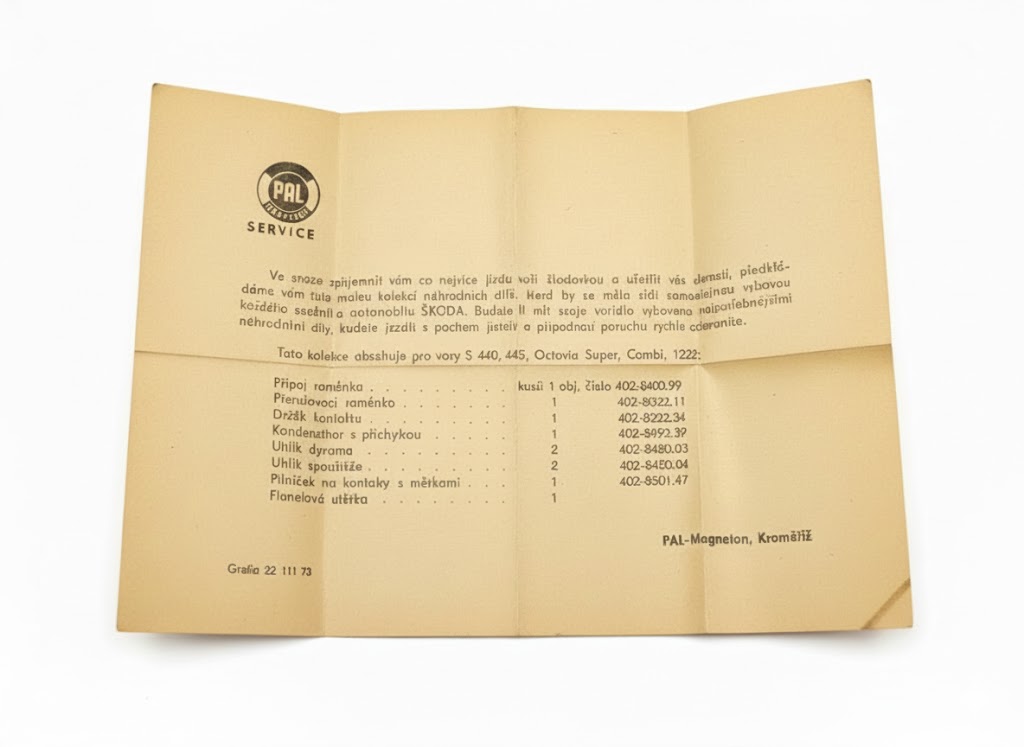 Servisní krabička PAL pro vozidla ŠKODA