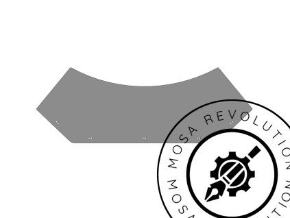 Pryžová clona předního podběhu - pár - MosaRevolution