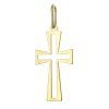 PA1537Au zlatý přívěs křížek