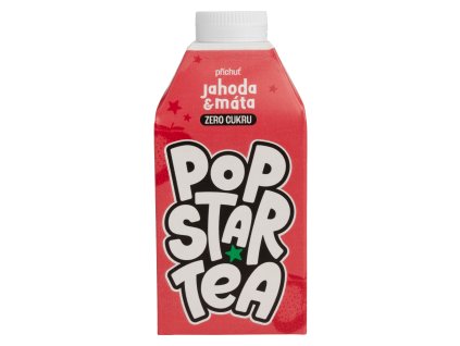 POPSTAR Tea Zero jahoda 8595096371438 1 kopie