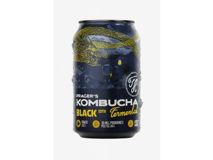 pragers kombucha black white bg