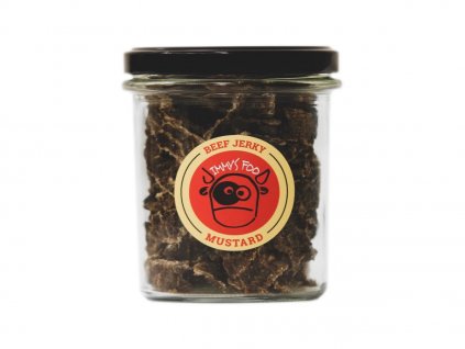 Jimmy's Food Jerky HOŘČICE ve sklenici 100g