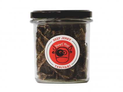 Jimmy's Food Jerky TERIYAKI ve sklenici 100g