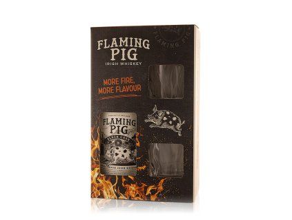 Flaming Pig Black Cask Glass Pack 700ml