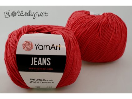 Jeans 26 světle červená