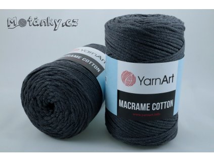 Macrame Cotton 758 tmavě šedá