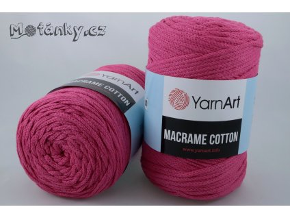 Macrame Cotton 771 tmavě růžová