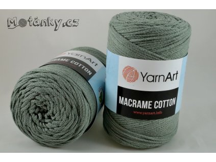 Macrame Cotton 794 šedozelená