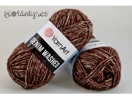 Denim Washed 917 tmavě hnědá