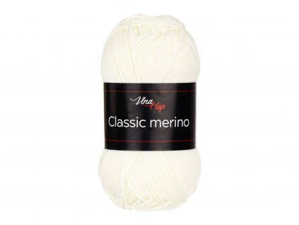 Classic merino 6002 bílá