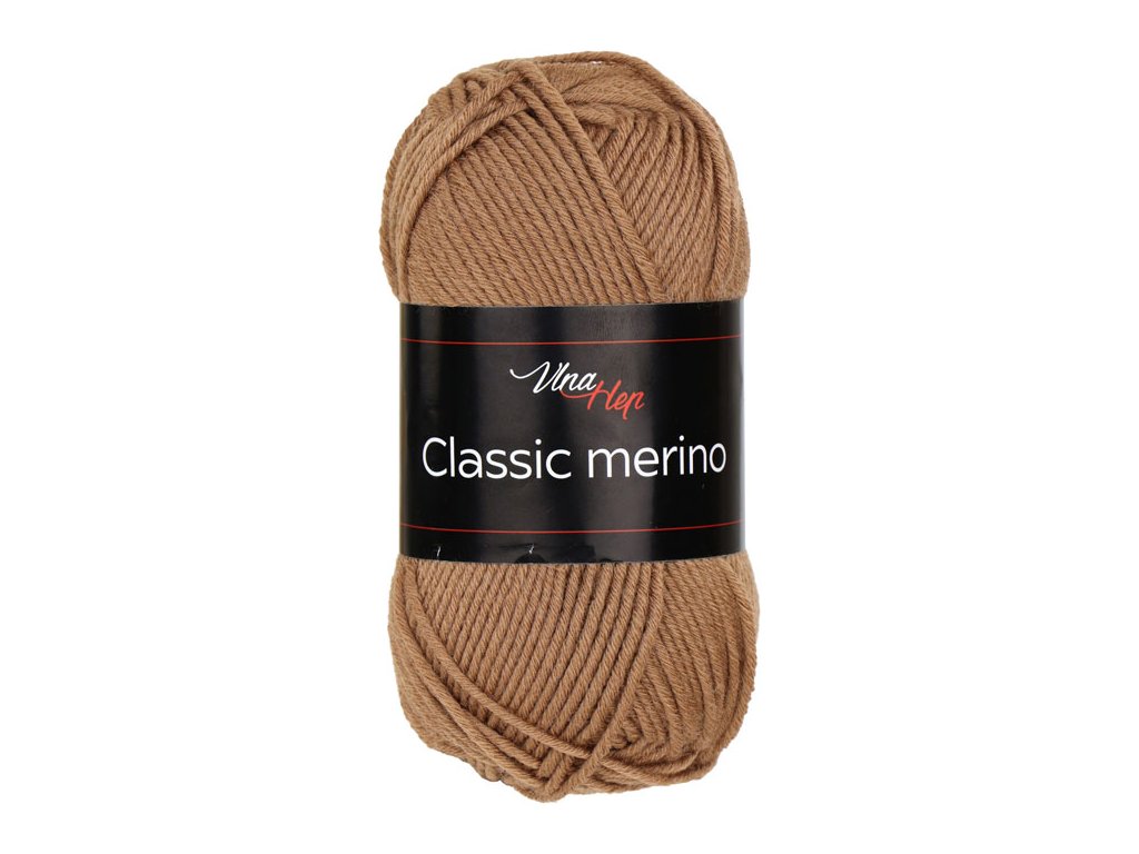 Classic merino 61042 hnědá